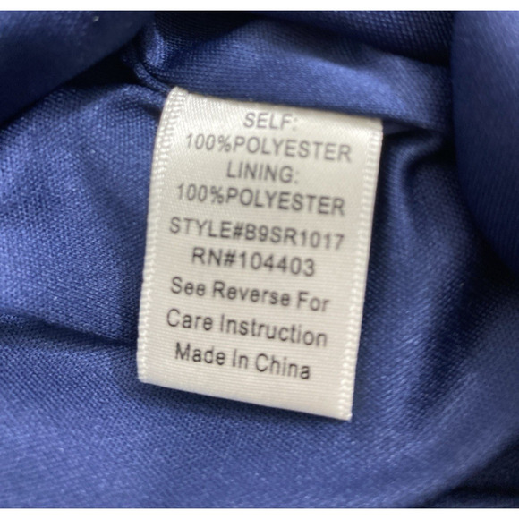 Blu Pepper Jumpsuit Womens‎ Large Navy Blue Wide Leg 1 Pc Romper Summer Beach - Picture 5 of 11